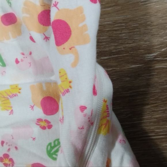 •Little Me 4T Zoo Safari Animals Onesie Zip Up Footies PJ Sleeper sleep wear - Picture 14 of 16